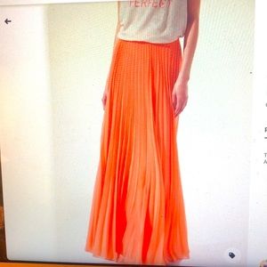 Zara chiffon pleated skirt, lined, hardly worn